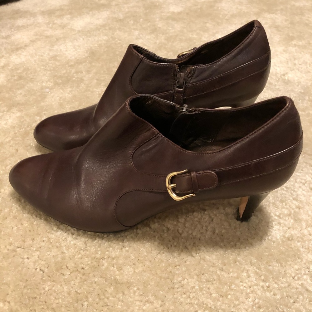Cole Haan chocolate booties